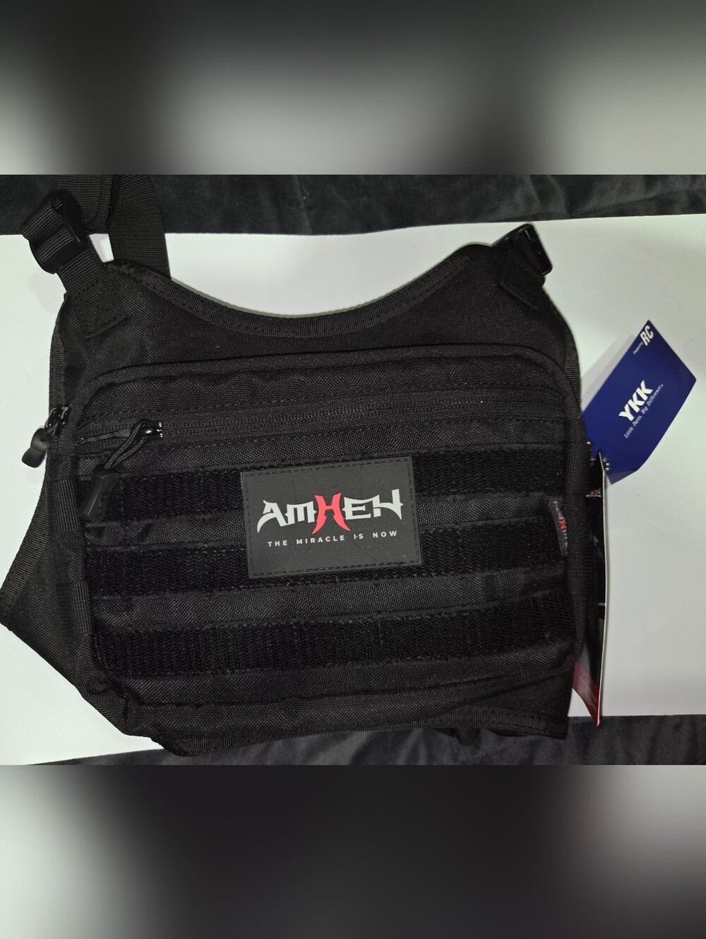 Amheh Bags | Black Tactical Chest Bag | Color: Black | Size: 38*5*27 Cm 15*2*10.